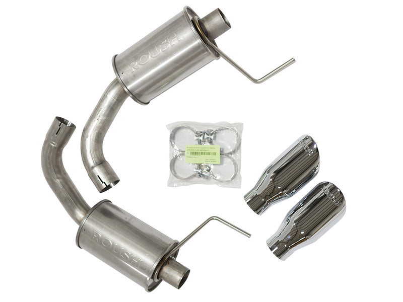 Roush 421834 2015-2017 & 2024 Ford Mustang 5.0L V8 Exhaust Kit w/ Round Tips (304SS)