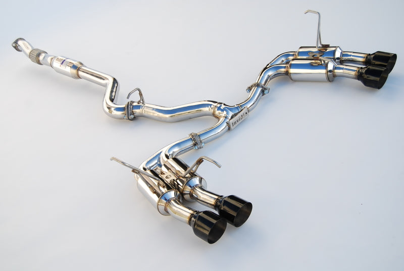 Invidia HS15STIGM4SB 2015+ Subaru WRX / STI Gemini/R400 Single Layer Quad Black Tip Cat-Back Exhaust