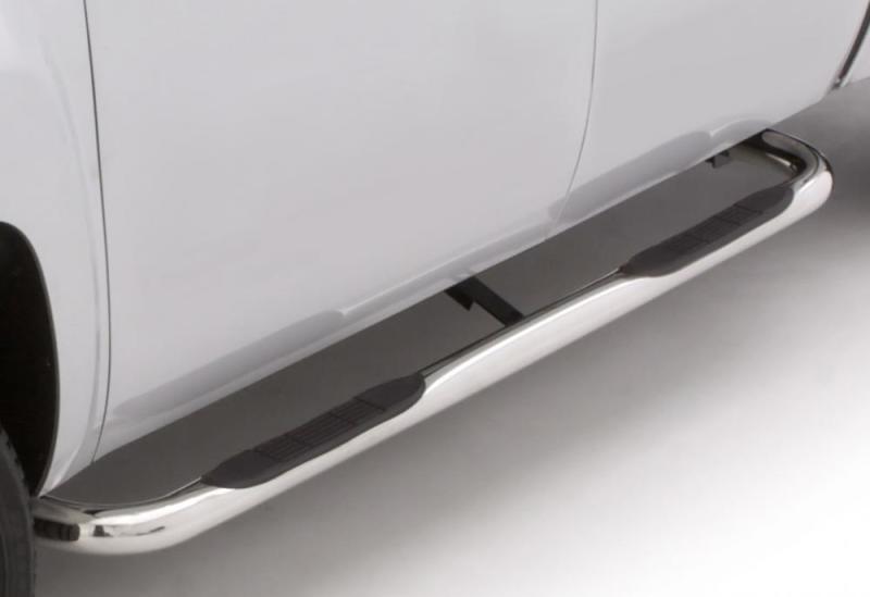 LUND 22686358 Lund 01-13 Chevy Silverado 1500 Crew Cab (Body Mount) 3in. Round Bent SS Nerf Bars - Polished