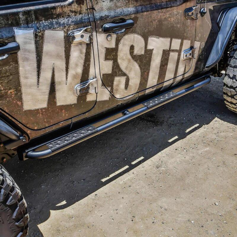 Westin 42-14065 18-23 Jeep Wrangler JL Unlimited 4dr Rock Slider - Textured Black