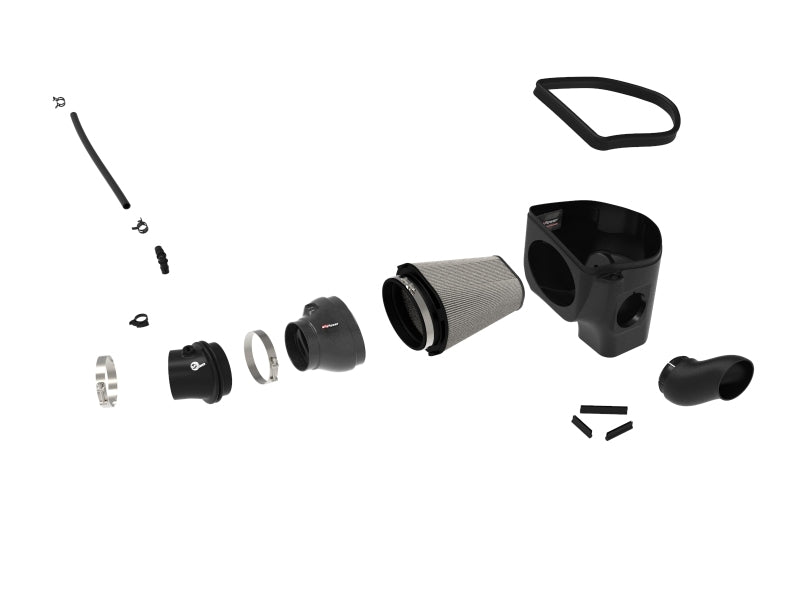 aFe 57-10001D Magnum Force Stage-2 Track Series Carbon Fiber AIS w/Pro Dry S Media-18 Dodge Challenger V8-6.2L