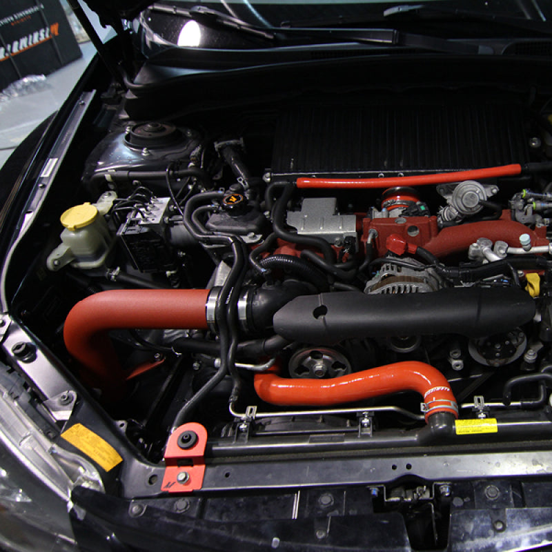 Mishimoto MMAI-STI-08WRD 08+ Subaru WRX/STi Performance Cold Air Intake Kit - Wrinkle Red