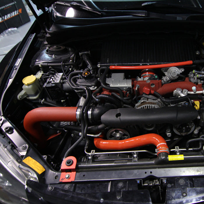 Mishimoto MMAI-STI-08WRD 08+ Subaru WRX/STi Performance Cold Air Intake Kit - Wrinkle Red