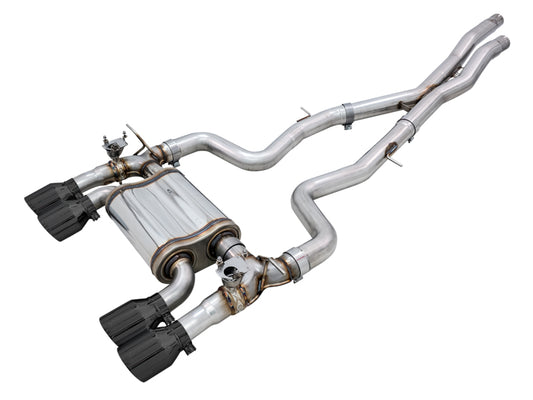 AWE Tuning 3025-43074 BMW F8X M3/M4 SwitchPath Catback Exhaust - Diamond Black Tips