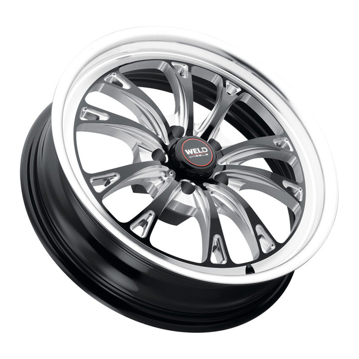 Weld S1578C022N23 Belmont Drag 18x5 / 5x120 BP / ET-23 BS2.1 Gloss Black MIL DIA 78.1