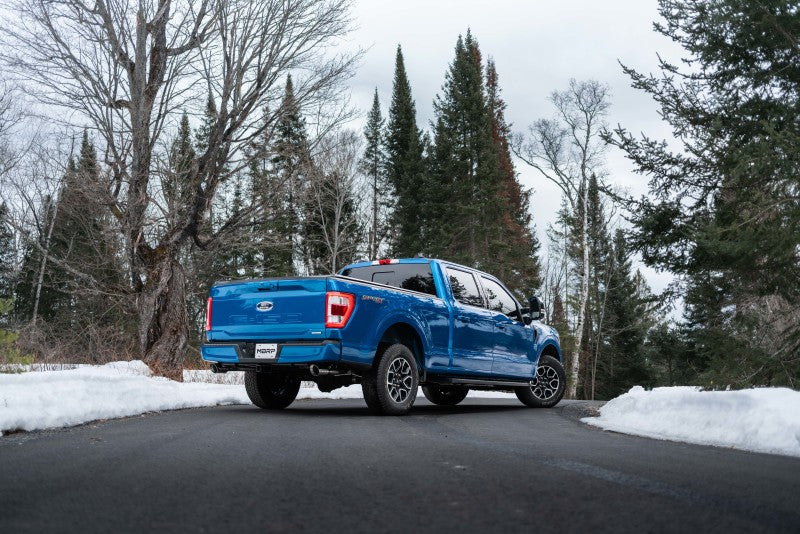 MBRP S5215BLK 2021+ F-150 2.7L/ 3.5L Ecoboost, 5.0L 3in Cat Back 2.5in Dual Split Rear - Black Coated