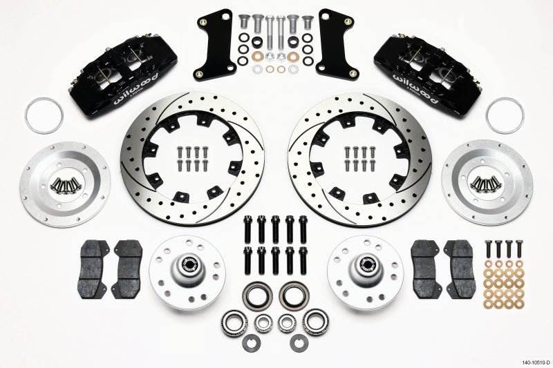 Wilwood 140-10510-D Dynapro 6 Front Hub Kit 12.19in Drilled 67-69 Camaro (*Line Kit Needed*)