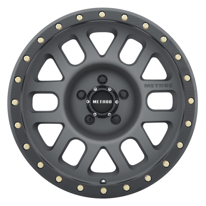 Method Wheels MR30978550800 Method MR309 Grid 17x8.5 0mm Offset 5x5 94mm CB Titanium/Black Street Loc Wheel