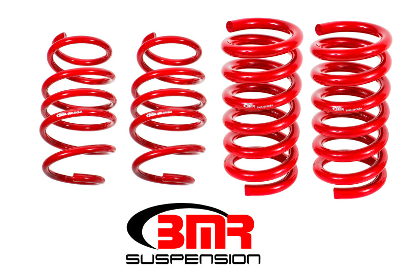 BMR Suspension SP083R BMR 15-17 S550 Mustang Handling Version Lowering Springs (Set Of 4) - Red