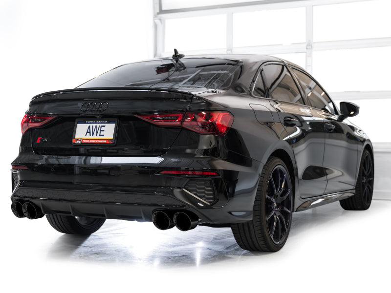 AWE Tuning 3015-43897 AWE 22-24 Audi 8Y S3 Touring Edition Exhaust - Diamond Black Tips