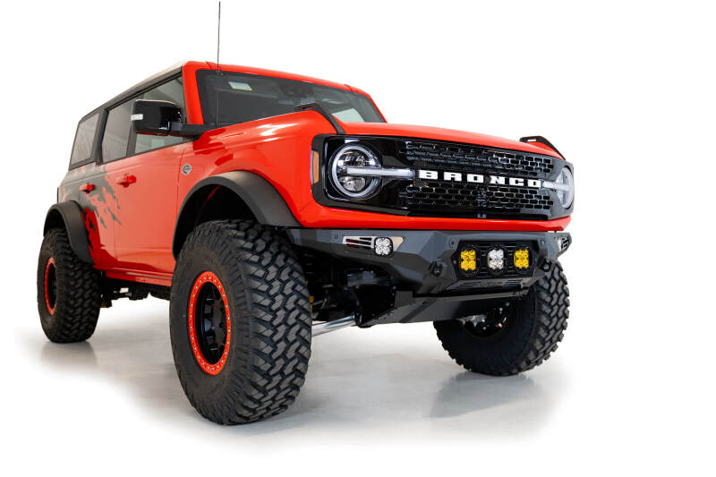 Addictive Desert Designs F230194120103 21-22 Ford Bronco Bomber Front Bumper (w/ 3 Baja Designs LP4 Mounts)