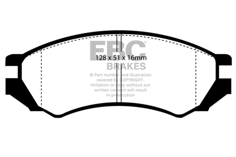EBC DP4839R 91-93 Nissan NX 2.0 (ABS) Yellowstuff Front Brake Pads
