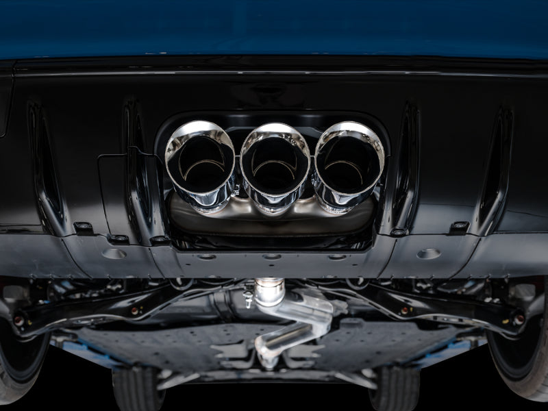 AWE Tuning 3015-52287 2023 Honda Civic Type R FL5 Touring Edition Exhaust w/ Triple Chrome Silver Tips