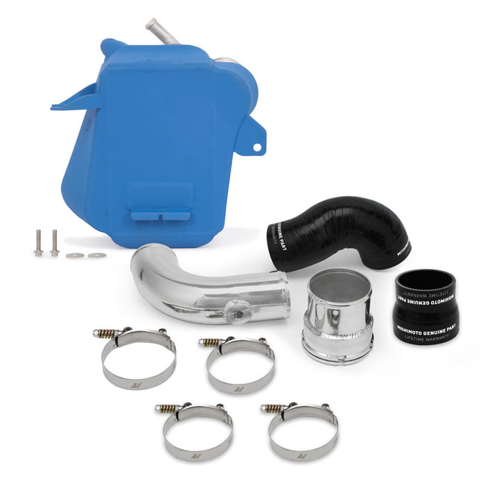 Mishimoto MMINT-F2D-17BL 2017+ Ford 6.7L Powerstroke Air-To-Water Intercooler - Micro-Wrinkle Blue