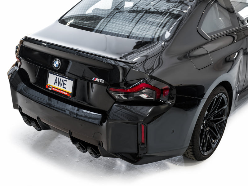 AWE Tuning 3020-43487 23-24 BMW G87 M2 Track Edition Exhaust - Diamond Black Tips