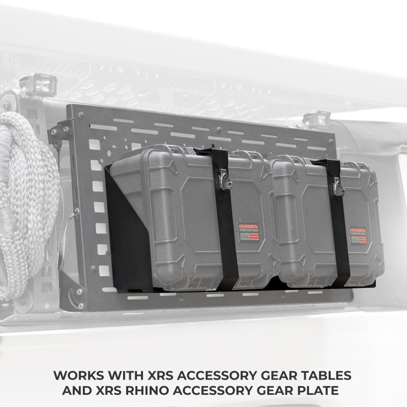 Go Rhino XG181407M XVenture Gear Hard Case Mount Medium 18in. (Mount ONLY for XRS/SRM Racks) - Tex. Blk
