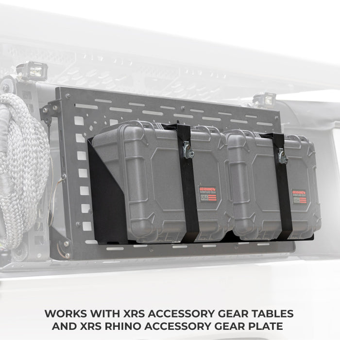 Go Rhino XG181407M XVenture Gear Hard Case Mount Medium 18in. (Mount ONLY for XRS/SRM Racks) - Tex. Blk