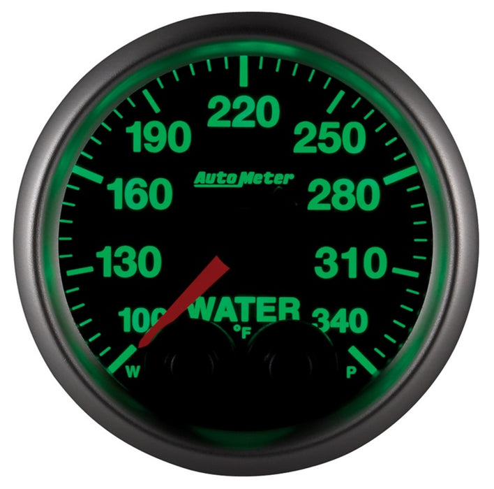 AutoMeter 5655 Autometer Elite 52mm 100-340 Deg F Water Temperature Peak and Warn Gauge w/ Electonic Control