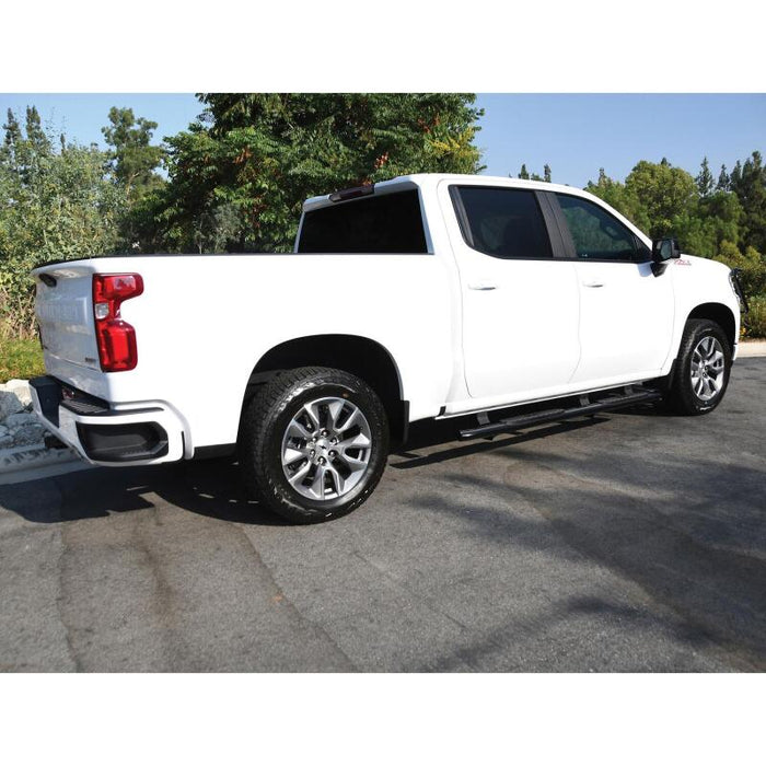 Westin 21-24135 2019-2026 Chevy Silverado/Sierra 1500 Crew Cab Non LD PRO TRAXX 4 Oval Nerf Step Bars - Black