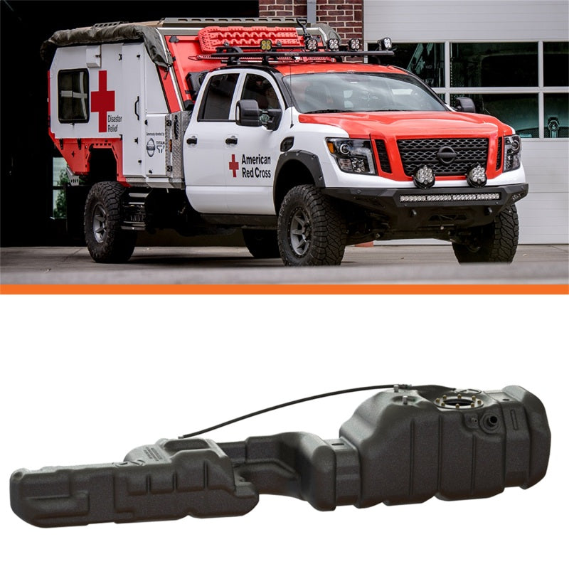 Titan Fuel Tanks 7040216 16-19 Nissan Titan XD Cummins Crew Cab 6ft 7in Bed 50 Gallon XXL Mid-Ship Fuel Tank