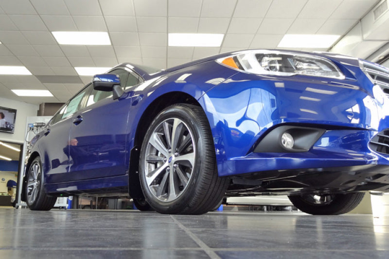 Rally Armor MF34-UR-BLK/SIL 15-19 Subaru Legacy Black UR Mud Flap w/ Silver Logo