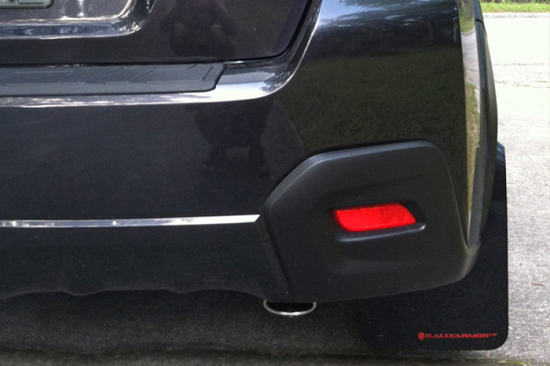 Rally Armor MF26-UR-BLK/GRY 13-17 Subaru Crosstrek XV Black UR Mud Flap w/Grey Logo