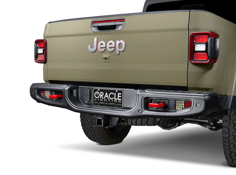 ORACLE Lighting 5881-504 Oracle Jeep Gladiator JT Rear Bumper LED Reverse Lights w/ Plug & Play Harness - 6000K