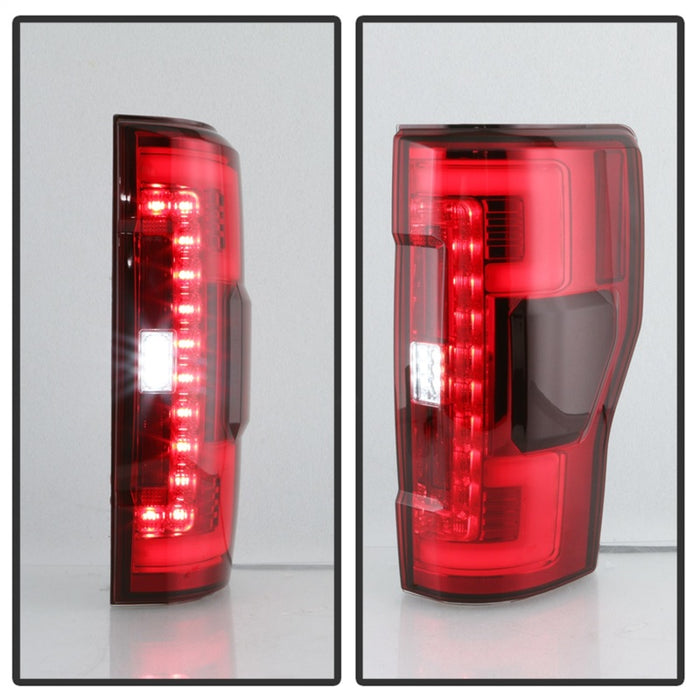 SPYDER 5085634 Spyder 17-18 Ford F-250 SD (w/Blind Spot Sens) LED Only Tail Lights - Red Clr (ALT-YD-FS17BS-LED-RC)