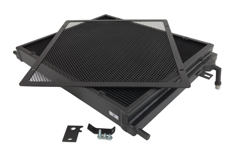 CSF 8131B BMW B58/B48 Front Mount Triple-Pass Heat Exchanger w/Rock Guard - Black
