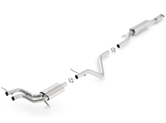 Borla 140506 13-15 Hyundai Veloster Turbo 1.6L AT/MT FWD 2dr Dual Center Rear Exit Cat-Back Exhaust