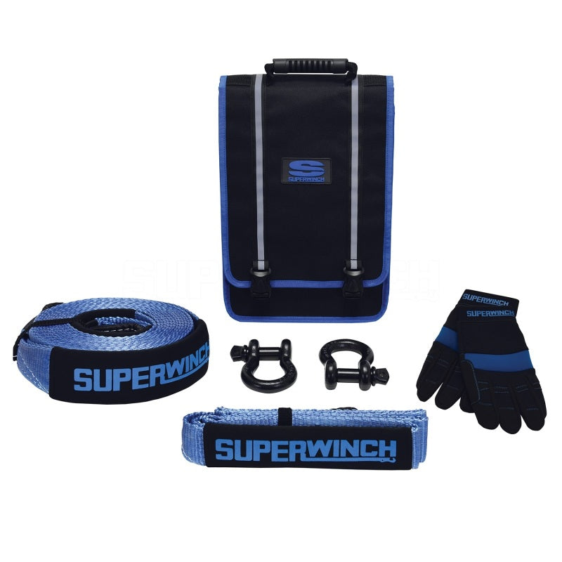 Superwinch 2578 Getaway Recovery Kit (Incl. Bow Shackles/Tree Trunk Protec/Recovery Strap/Gloves/Bag)