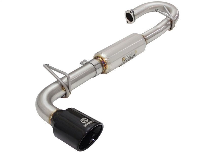 aFe 49-36025-B Takeda 11-16 Scion TC 2.5L 2 1/4-2 1/2in Stainless Steel Axle-Back Exhaust w/Black Tip