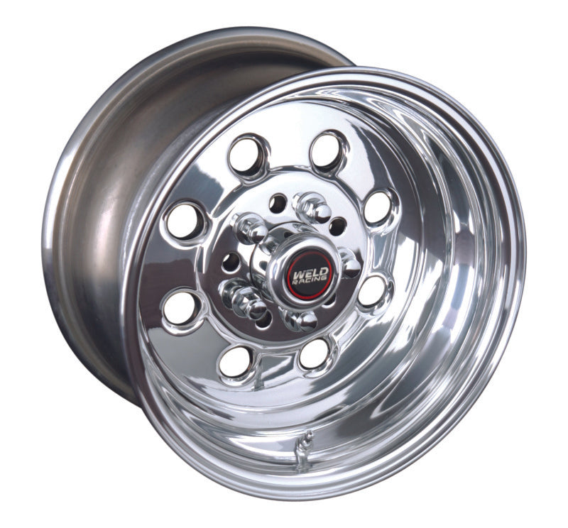 Weld 90-54030 Draglite 15x3.5 / 4x108 & 4x4.5 BP / 1.375in. BS Polished Wheel - Non-Beadlock