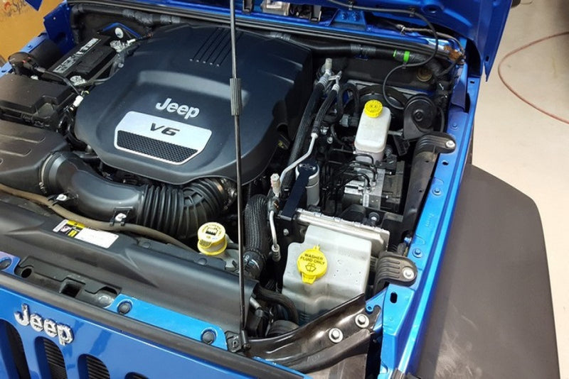 J&L 3064D-C 12-17 Jeep Wrangler JK 3.6L Passenger Side Oil Separator 3.0 - Clear Anodized