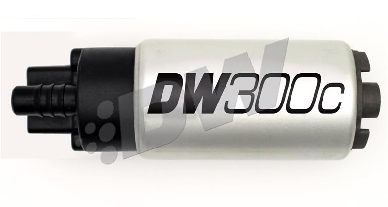 DeatschWerks 9-307-1000 340lph DW300C Compact Fuel Pump w/ Universal Install Kit (w/o Mounting Clips)