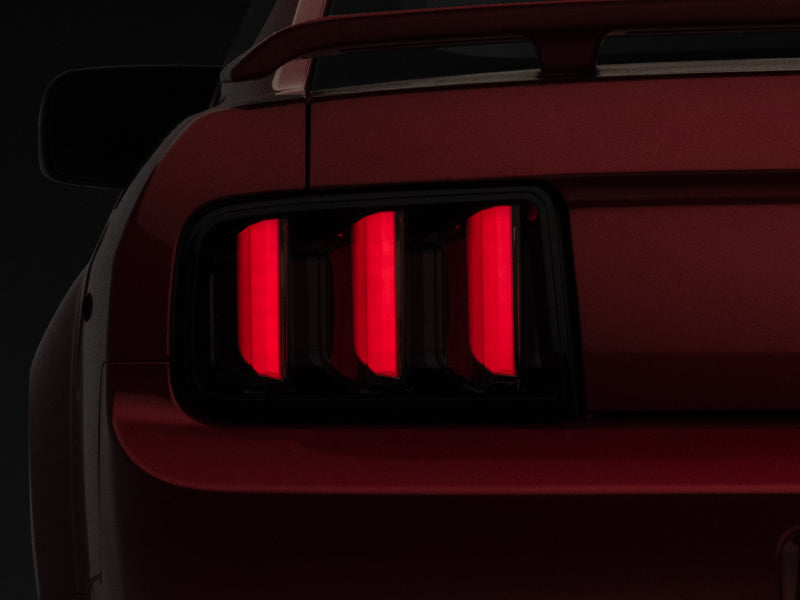 Raxiom 408588 05-09 Ford Mustang Vector V2 LED Tail Lights- Black Housing (Smoked Lens)
