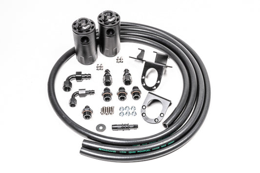 Radium Engineering 20-0240-FL 07-21 Toyota Tundra Dual Catch Can Kit Fluid Lock