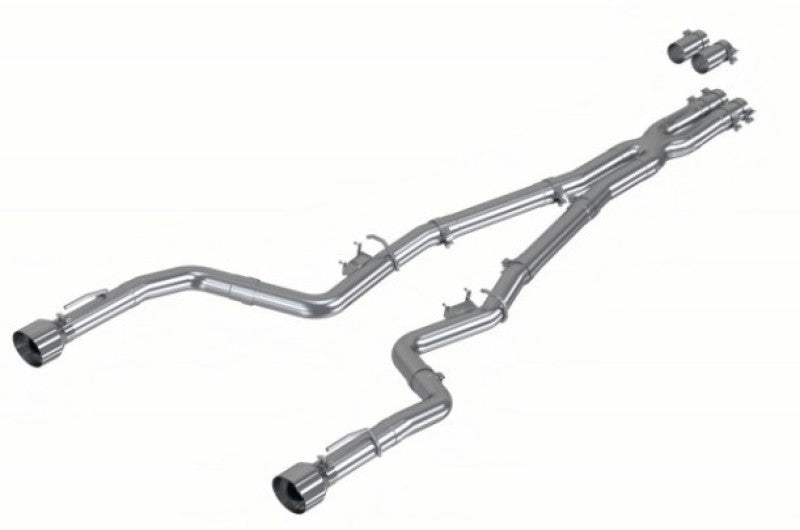MBRP S7118AL 17-21 Charger 5.7L/6.2L/6.4L 3in Race Profile Cat-Back w/ Dual Tips Aluminized Steel Exhaust