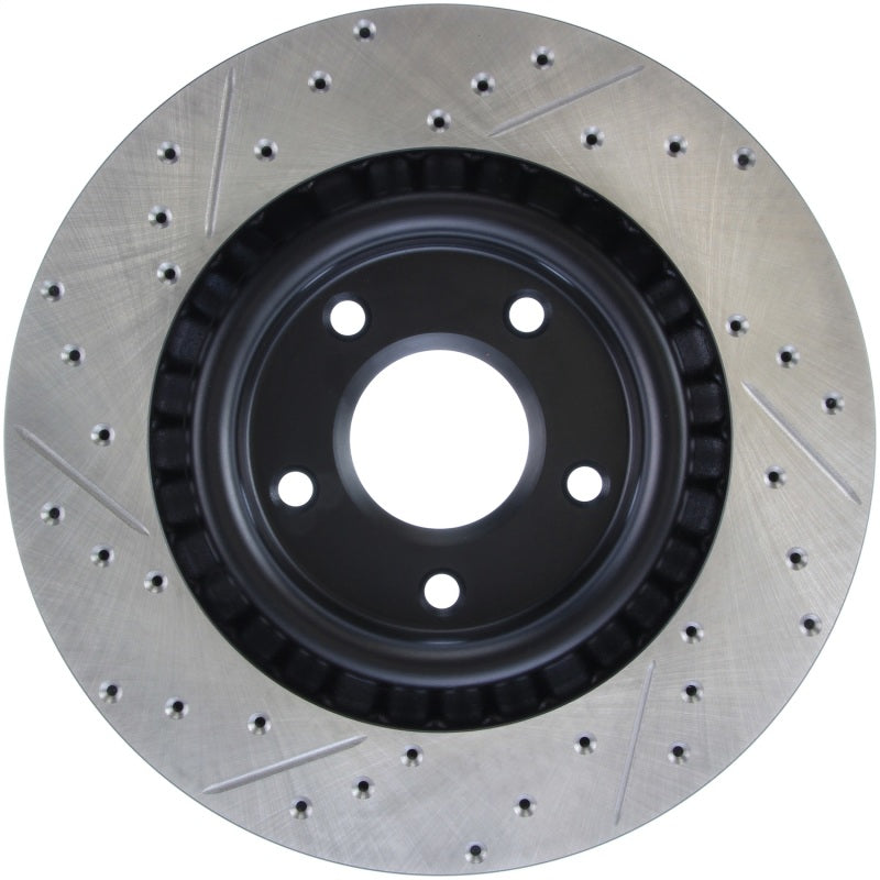 Stoptech 127.62085L StopTech Power Slot 05-07 Cadillac XLR / 06-09 Chevy Corvette Front Left Drilled & Slotted Rotors