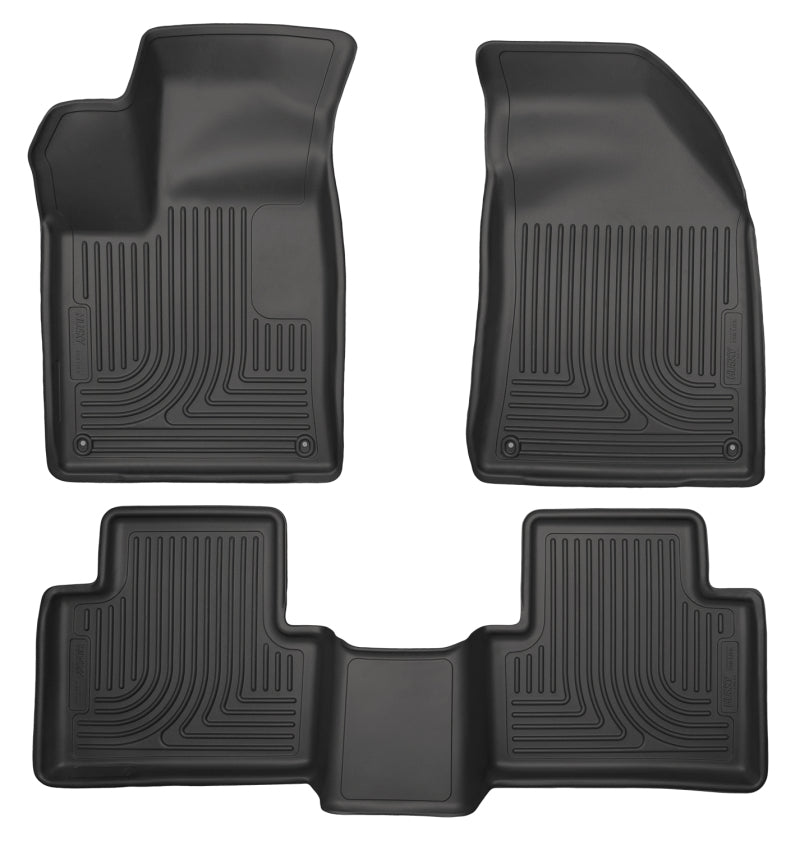 Husky Liners 99071 15 Chrysler 200 Weatherbeater Black Front and Second Seat Floor Liners