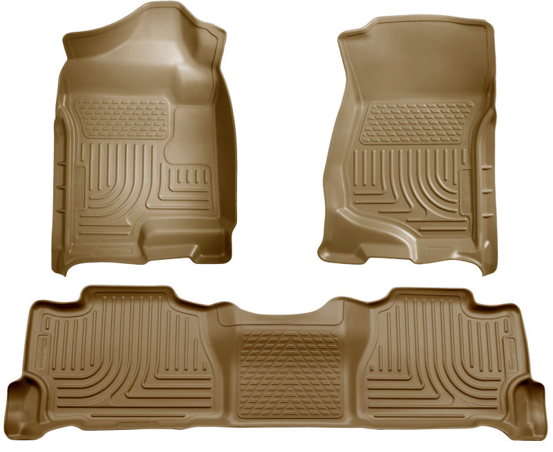 Husky Liners 98263 07-13 GM Escalade ESV/Avalanche/Suburban WeatherBeater Tan Front/2nd Row Floor Liners