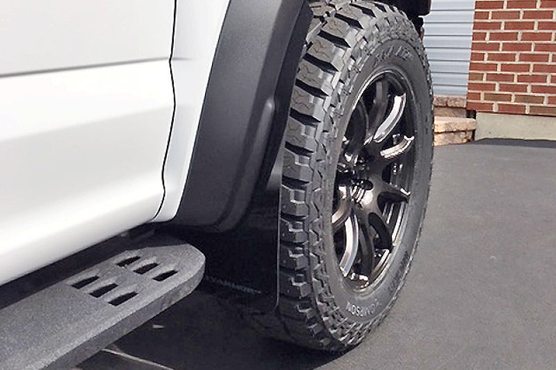 Rally Armor MF53-UR-BLK/WH 17-20 Ford F-150 Raptor Gen 2 Black UR Mud Flap w/White Logo