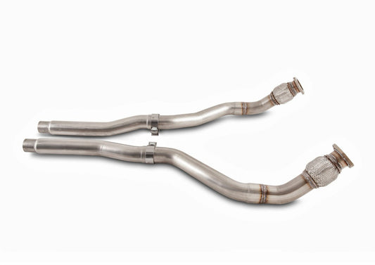 AWE Tuning 3220-11016 Audi 8R 3.0T Non-Resonated Downpipes for Q5 / SQ5
