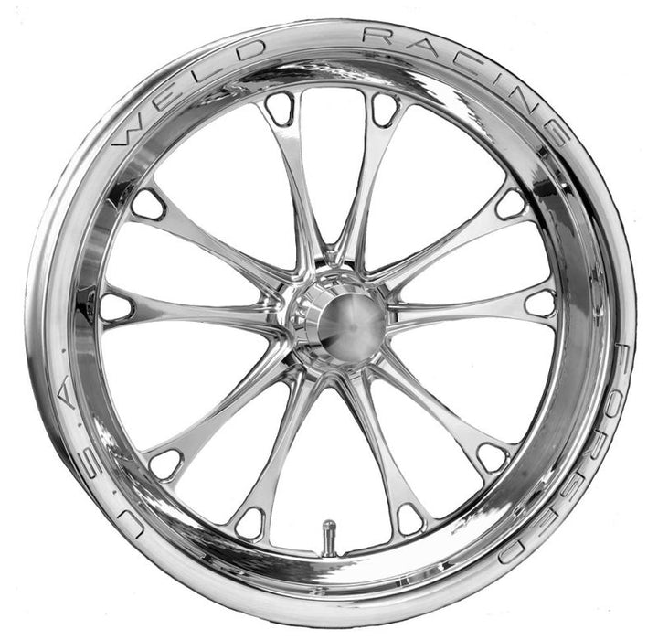 Weld Racing WEL84P-15001 V-Series Frt Drag Wheel Pol 15x3.5 Strange Mount