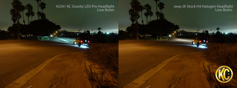 KC HiLiTES 4234 07-18 Jeep JK 7in. Gravity LED Pro DOT Approved Replacement Headlight (Single)