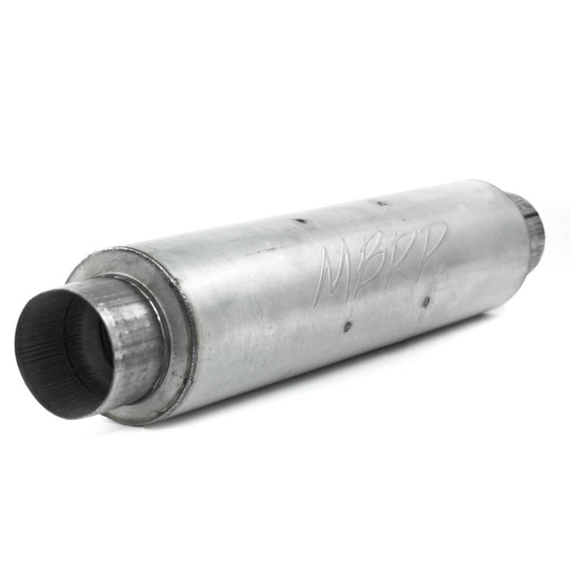 MBRP M1004A Universal Quiet Tone Muffler 4in Inlet/Outlet 24in Body 6in Dia 30in Overall Aluminum