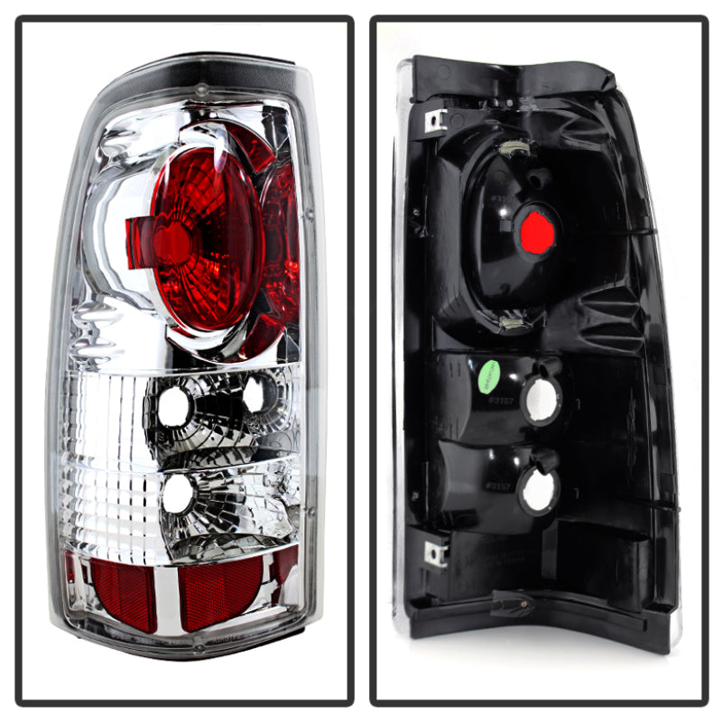 SPYDER 5001993 Spyder Chevy Silverado 1500/2500 99-02 (Not Stepside) Euro Style Tail Lights Chrm ALT-YD-CS99-C