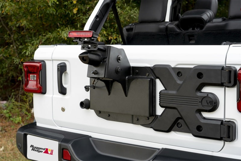 Rugged Ridge 11546.57 Spartacus HD Tire Carrier Wheel Mount 18-20 Jeep Wrangler JL
