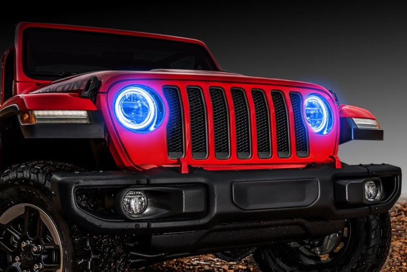 ORACLE Lighting 1214-002 Jeep Wrangler JL/Gladiator JT LED Surface Mount Headlight Halo Kit SEE WARRANTY