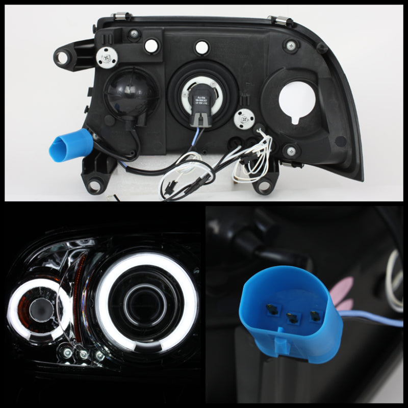 SPYDER 5009791 Spyder Dodge Dakota 97-04/Durango 98-03 1PC Projector Headlights LED Halo LED Chrm PRO-YD-DDAK97-C